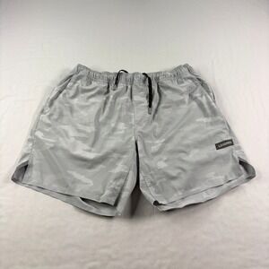 Legends Luka Shorts Mens XL Gray Camo Athletic Lined Gym Performance Running